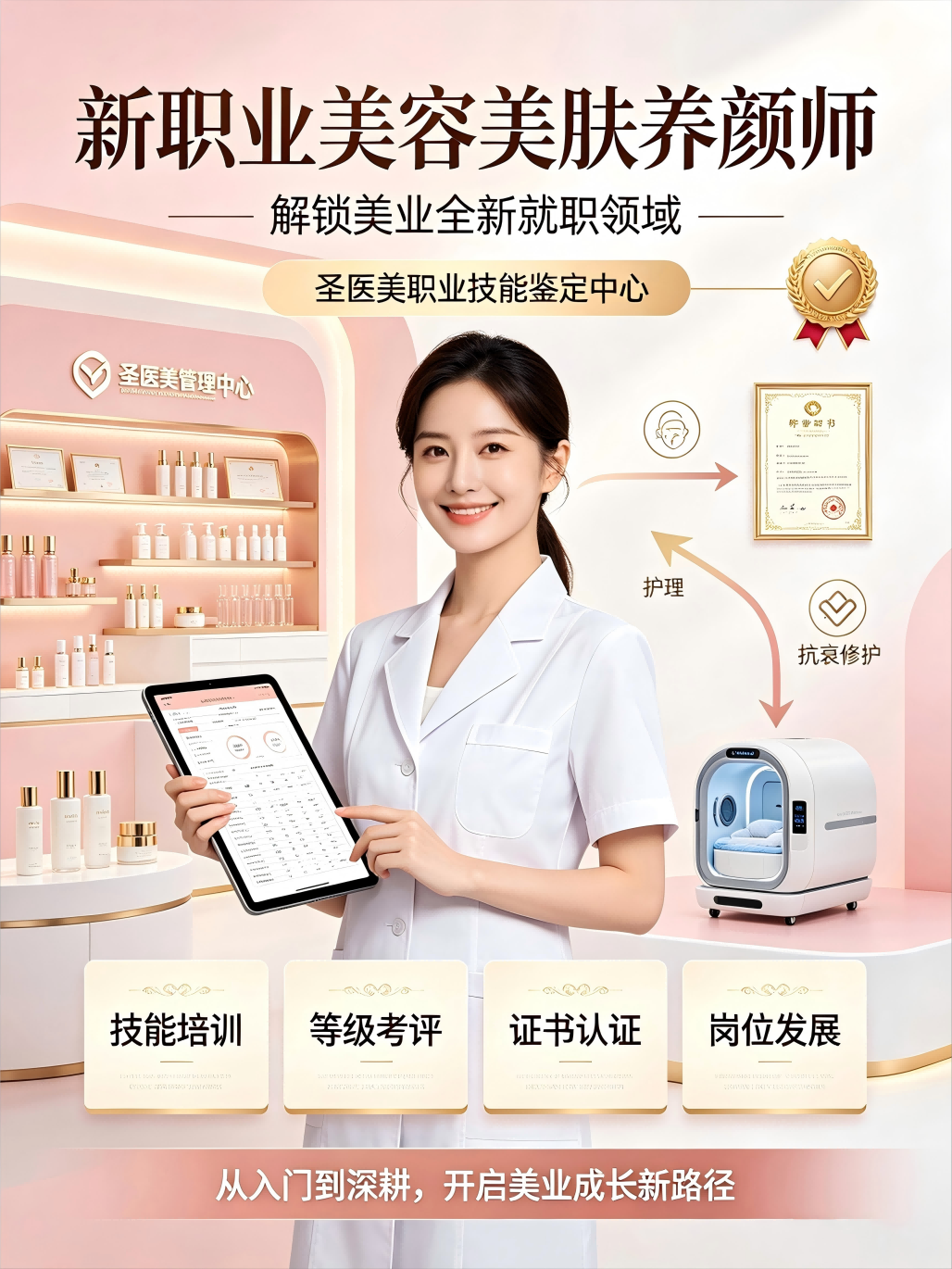 新职业美容美肤养颜师，解锁美业全新就职领域